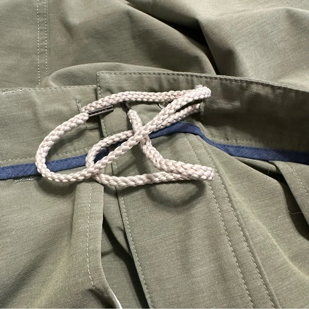 Faherty Men’s All Day Chino Shorts Green Pockets/Drawstring Sz.30-As Is- Preppy